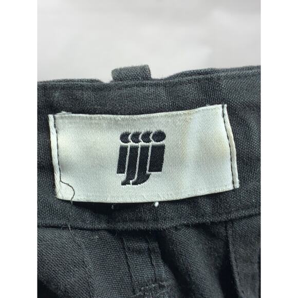 IJJI Unisex Adult Black Canvas Straight-Leg Drawstring Waist Work Pants SZ XS - Picture 7 of 10